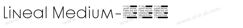 Lineal Medium字体转换